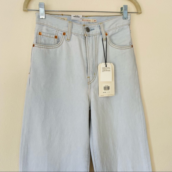 LEVI'S - RIBCAGE STRAIGHT Wide leg denim jeans - Picture 10 of 11